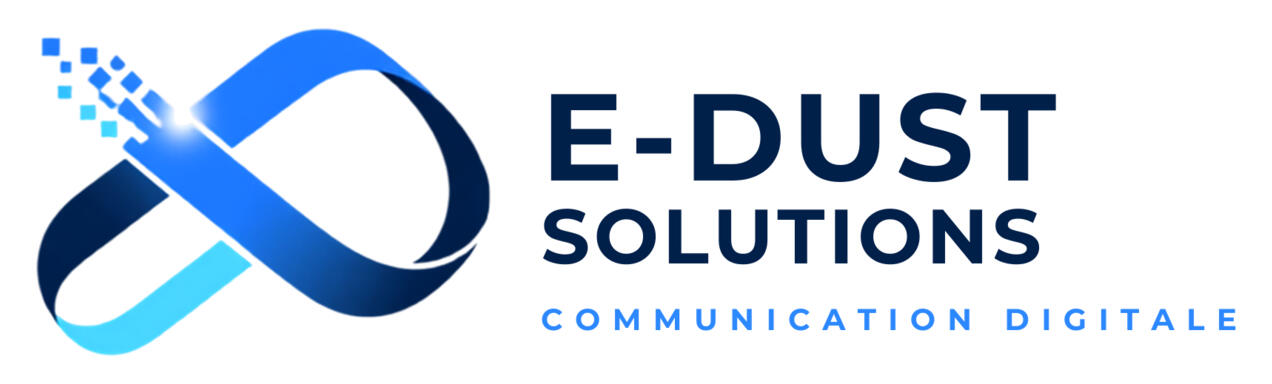 Logo E-DUST Solutions Communication Digitale